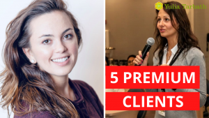 If you’re looking to build a successful signature health coaching program you can charge premium for AND fill it in with paying clients, Kathryn’s story is for you. When Kathryn approached me, she knew that she wanted to build a health coaching business online so she could have more flexibility and income. Kathryn is an IIN graduate who has a big passion for health coaching. She wanted help with building her health coaching program and she wanted to get clarity on the exact strategy to follow to get high ticket clients online. Running a health coach business online was totally new to her and she realized that she needed the blueprint and high paying skills in order to be able to do it successfully. The thought of making money from home online and having more flexibility with her schedule, as well as building her digital health coaching business is something that she was excited about. Kathryn and I started working together and we went ahead with building every single aspect of her health coaching business online. The first step I helped Kathryn with was to identify her specific niche, create a unique message to market and build her premium health coaching program online. Then, I showed Kathryn how to get paid clients online and we worked on her high ticket sales skills. She started to gain more followers and booked that first call very quickly. And then she got her first $1800 high ticket client! Things didn’t stop there … She continued to sign up more clients, enrolling 5 new ladies into her health coaching program and generating amazing income! Can you imagine going from having no online health coaching business to having 100% clarity on her niche, message, client attraction system, having her program in place, learning sales skills … And actually signing up 5 new coaching clients – all in a matter of weeks?